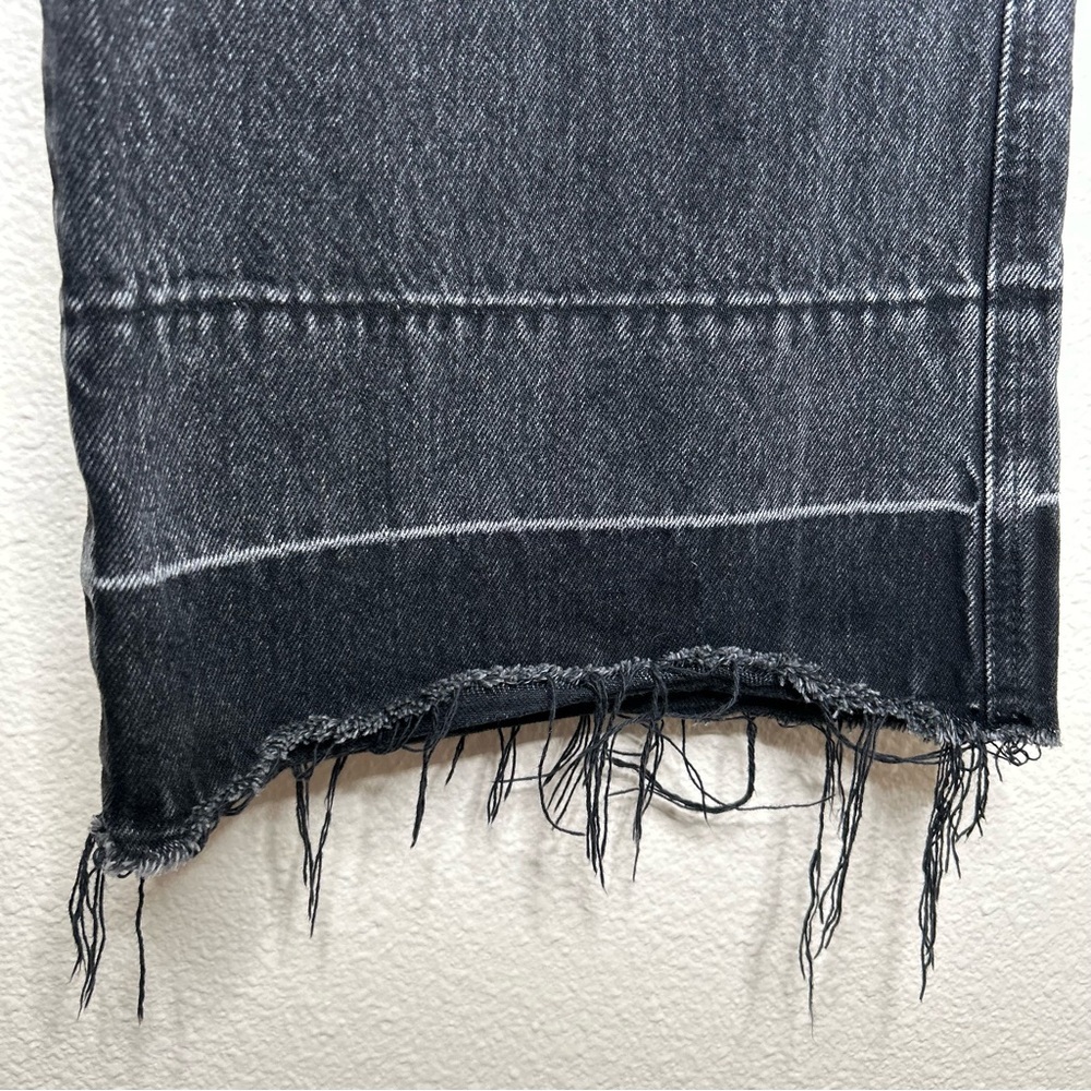 Moussy Elba Center Press Wide Crop Jean black 28 - Picture 9 of 16